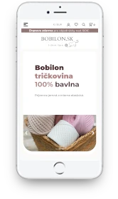 ClickEshop referencie - Obľúbenú tričkovinu si môžete zakúpiť v rôznych farbách a šírkach