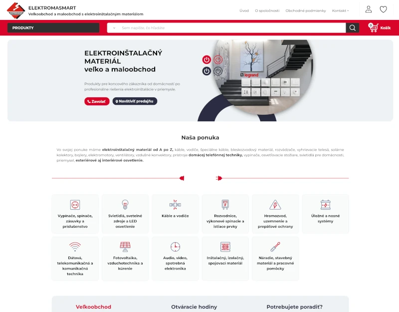 ClickEshop referencie - elektroinštalačný materiál od A po Z