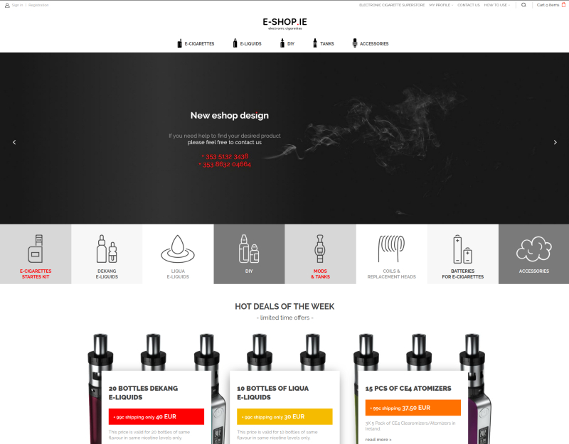 ClickEshop referencie - predaj elektronických cigariet online